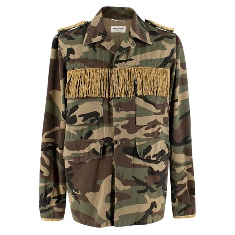 ysl camouflage jacket|saint laurent jacket.